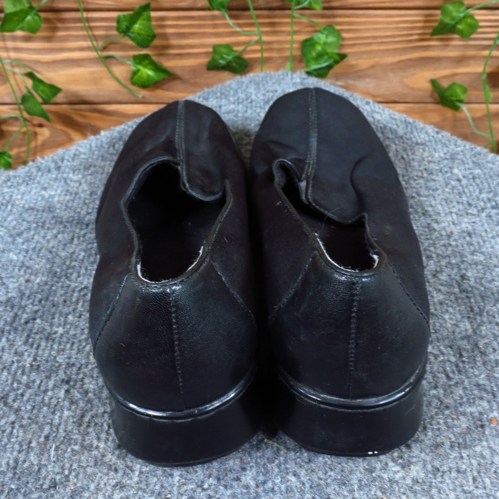 Naturalizer Recruit Womens Comfort Wedge Shoes 7 Wide Black Fabric Slip-On - Picture 4 of 6